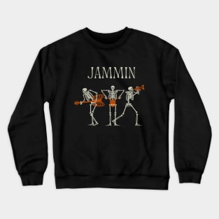 SKELETONS PLAYING MUSIC Crewneck Sweatshirt